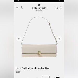 Kate spade White purse